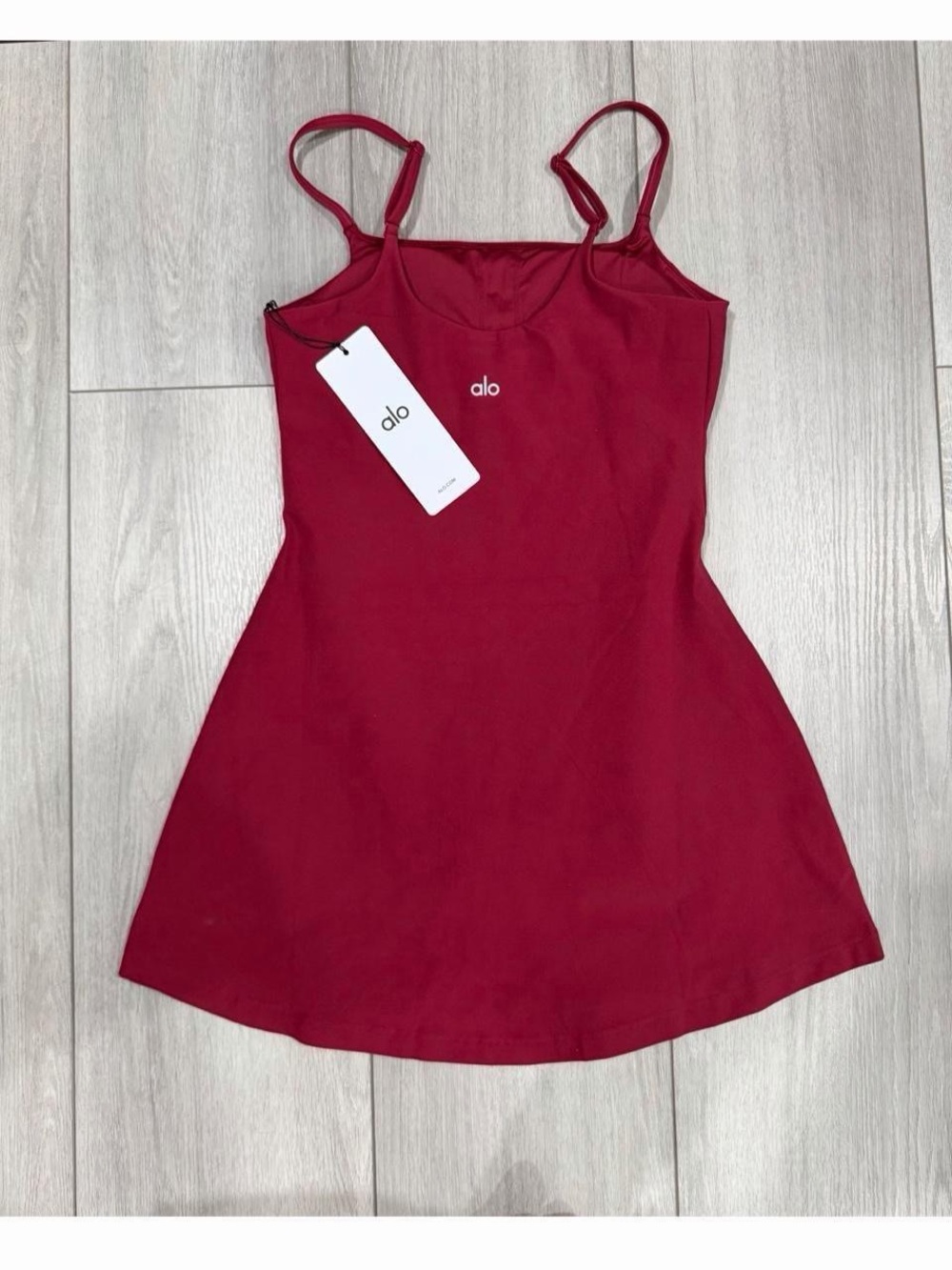 ALO Yoga Alosoft Encore Tennis Mini Dress in Summer Romance Red — Size XS - Picture 5 of 8